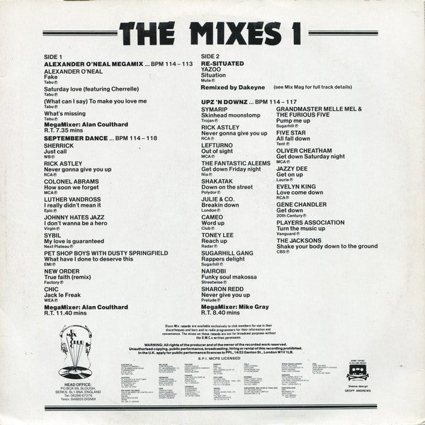 Various : September 87 Mixes 1 (12", P/Mixed)