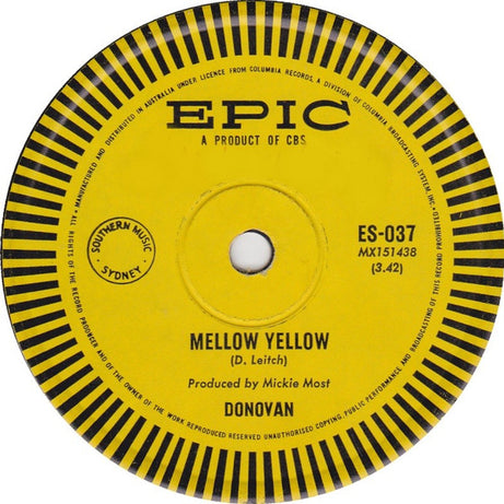 Donovan : Mellow Yellow (7", Single)