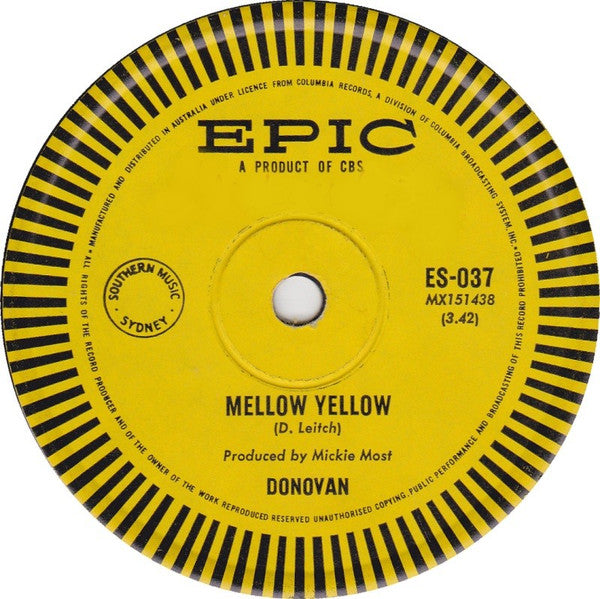 Donovan : Mellow Yellow (7", Single)