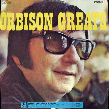 Roy Orbison : Orbison Greats (LP, Comp, Gat)