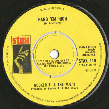 Booker T & The MG's : Time Is Tight / Hang 'Em High (7", Single, 4 P)