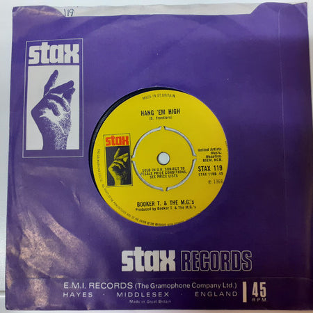 Booker T & The MG's : Time Is Tight / Hang 'Em High (7", Single, 4 P)
