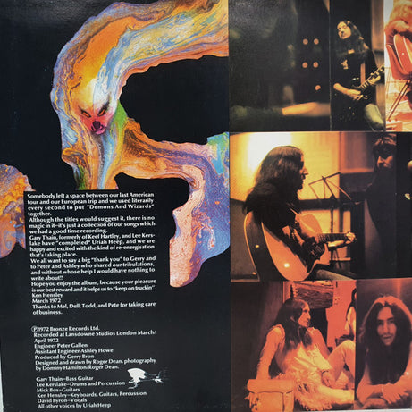 Uriah Heep : Demons And Wizards (LP, Album, Gat)