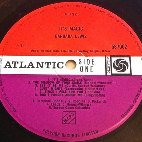 Barbara Lewis : It's Magic (LP, Mono)