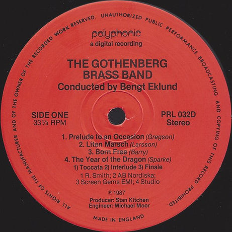 The Gothenburg Brass Band : The Gothenburg Brass Band (LP)
