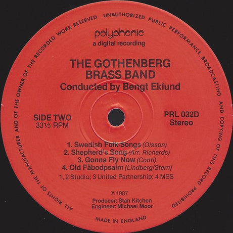 The Gothenburg Brass Band : The Gothenburg Brass Band (LP)