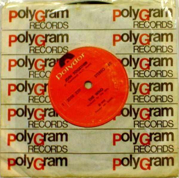 The Who : Join Together / Baby Don't You Do It (7", Single)