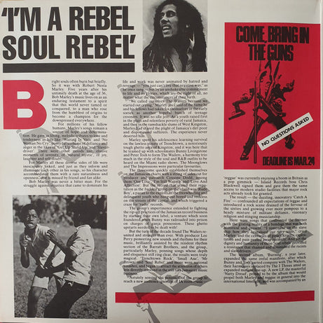 Bob Marley & The Wailers : Rebel Music (LP, Comp, Gat)