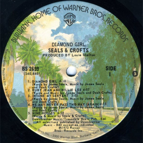 Seals & Crofts : Diamond Girl (LP, Album, RE)