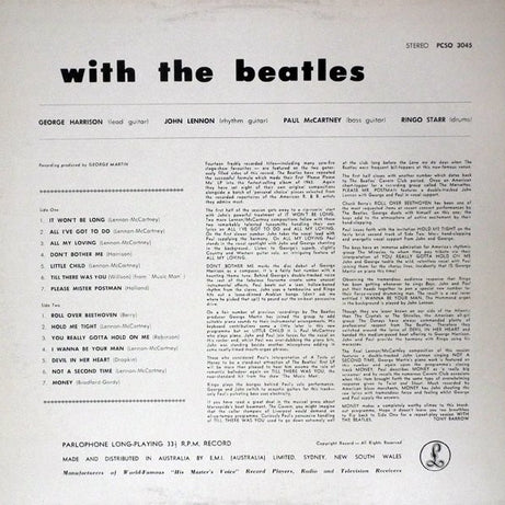 The Beatles : With The Beatles (LP, Album, RE, RP)