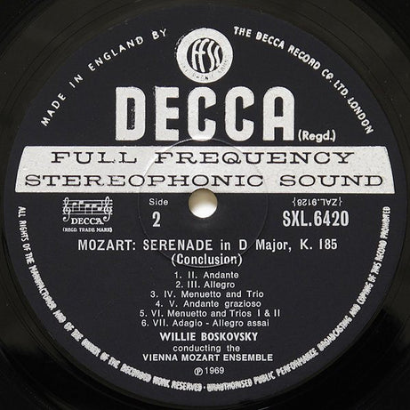 Mozart*, Vienna Mozart Ensemble* ∙ Willi Boskovsky : Serenades Volume 3 (Eine Kleine Nachtmusik K525 ∙ Serenade K185) (LP)