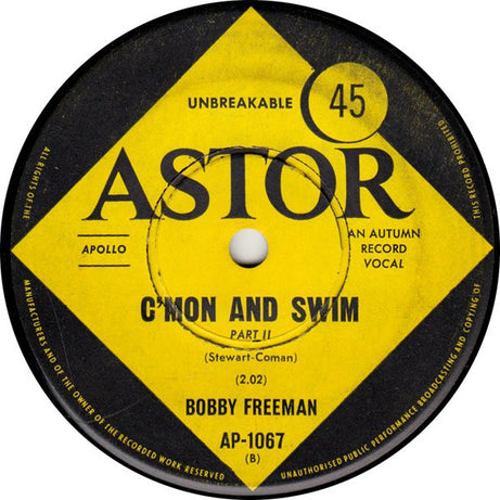 Bobby Freeman : C'mon And Swim (7", Single)