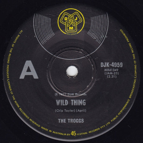 The Troggs : Wild Thing (7", Single)