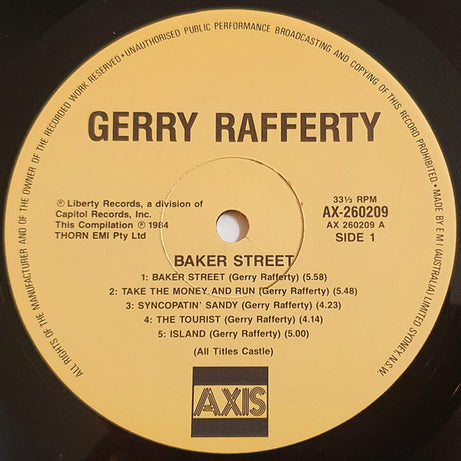 Gerry Rafferty : Baker Street (LP, Comp)