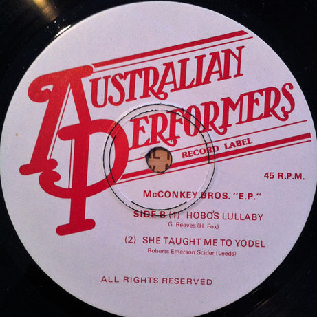 The McConkey Brothers : McConkey Bros. "E.P." (7", EP)