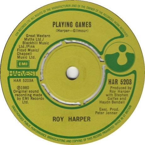 Roy Harper : Playing Games (7", Single)