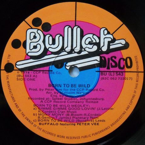 Buffalo Featuring Peter Vee : Born To Be Wild (LP, Album)
