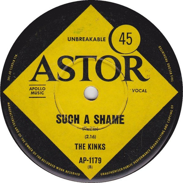 The Kinks : A Well Respected Man (7", Single)