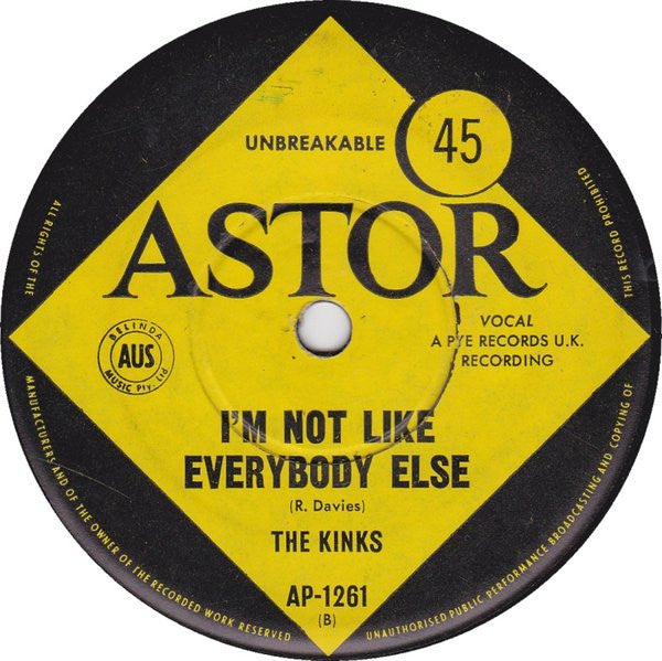 The Kinks : Sunny Afternoon (7", Single)