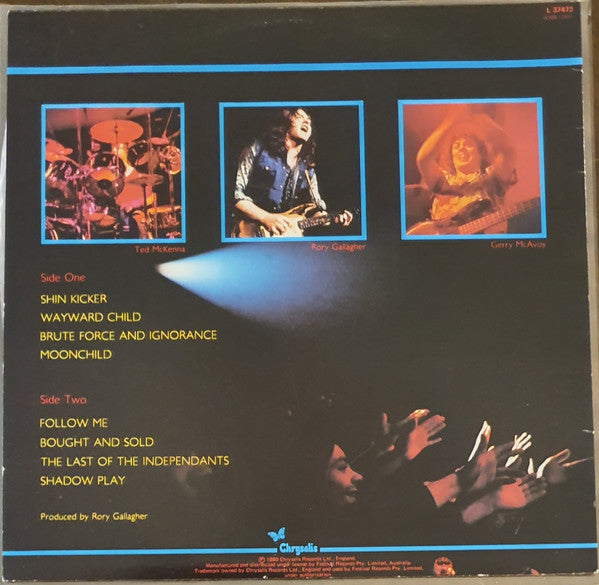 Rory Gallagher : Stage Struck (LP, Album)