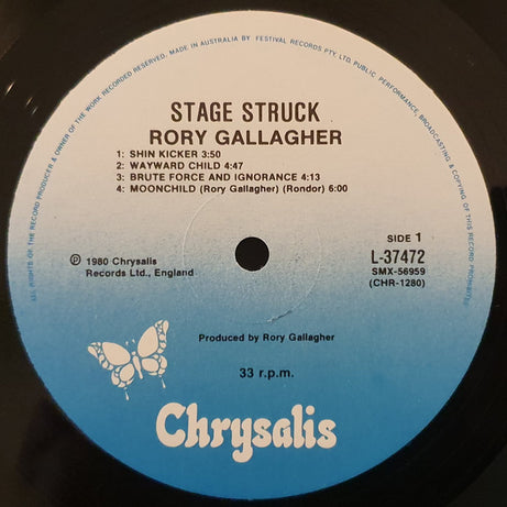 Rory Gallagher : Stage Struck (LP, Album)