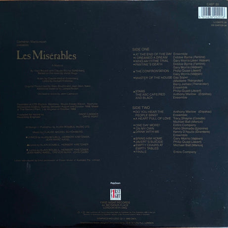 Alain Boublil & Claude Michel Schönberg* : Highlights From Les Misérables:  The International Cast Recording (LP, Album, Gat)