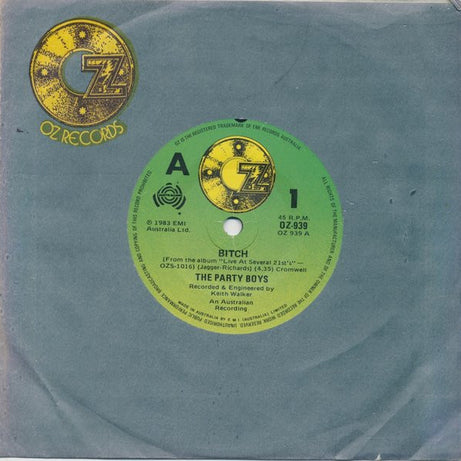 The Party Boys (3) : Bitch (7", Single)