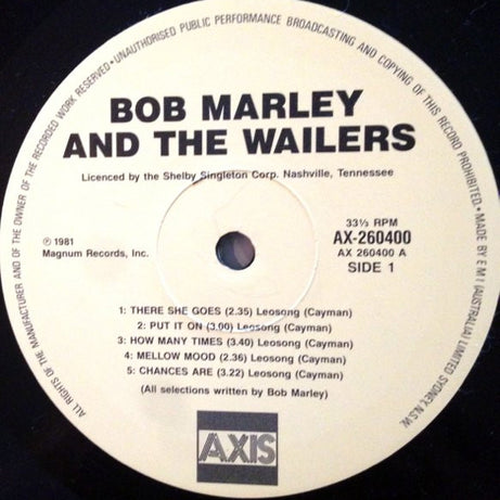 Bob Marley And The Wailers* : Bob Marley And The Wailers (LP, Comp, RE)