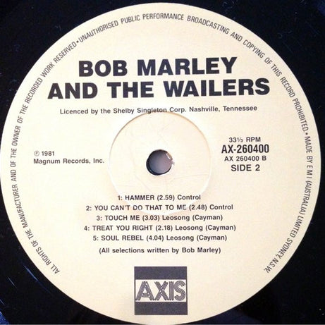 Bob Marley And The Wailers* : Bob Marley And The Wailers (LP, Comp, RE)