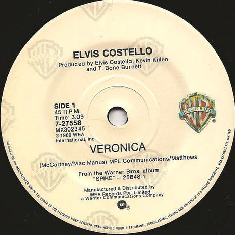 Elvis Costello : Veronica (7", Single)