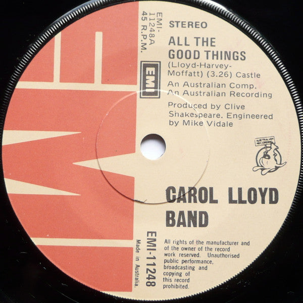 Carol Lloyd Band : All The Good Things (7")