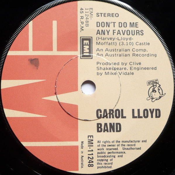 Carol Lloyd Band : All The Good Things (7")