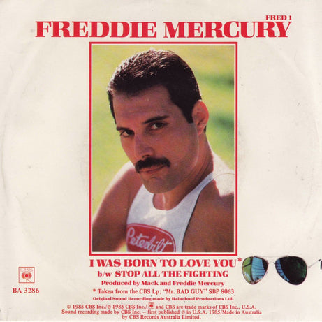 Freddie Mercury : I Was Born To Love You (7", Single)