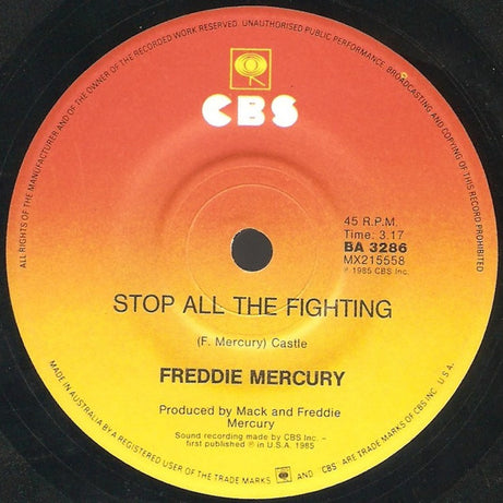 Freddie Mercury : I Was Born To Love You (7", Single)