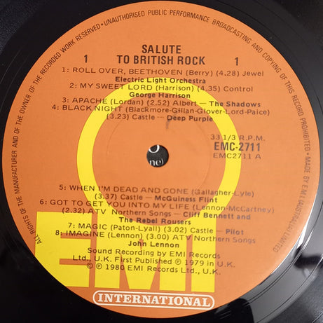 Various : Salute To British Rock (LP, Comp)