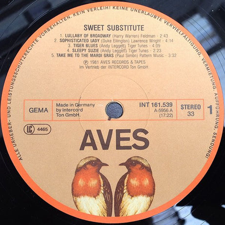 Sweet Substitute : Sweet Substitute (LP)