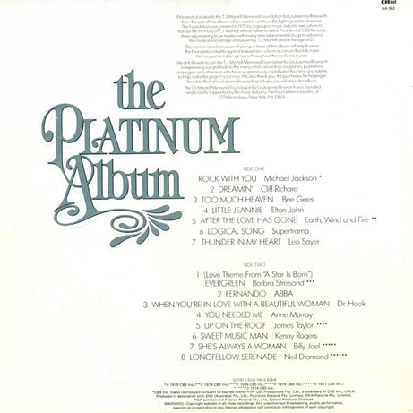 Various : The Platinum Album (LP, Comp)