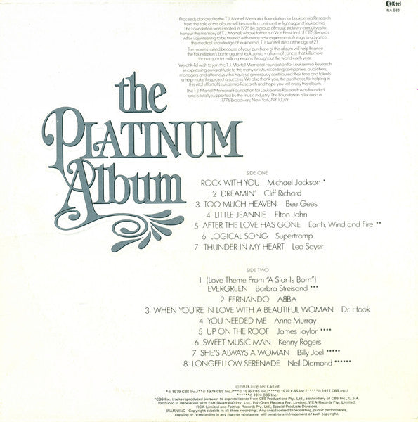 Various : The Platinum Album (LP, Comp)