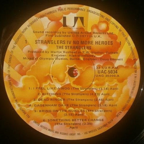 The Stranglers : No More Heroes (LP, Album, RE)