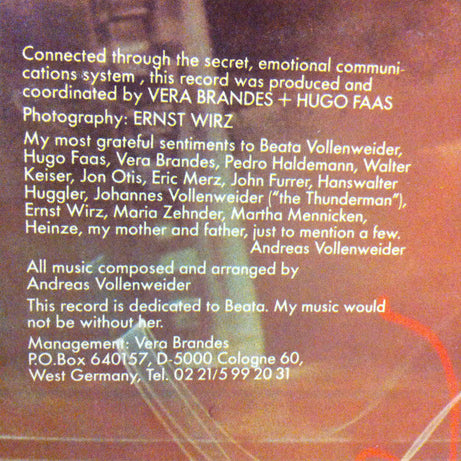 Andreas Vollenweider : ...Behind The Gardens - Behind The Wall - Under The Tree... (LP, Album)