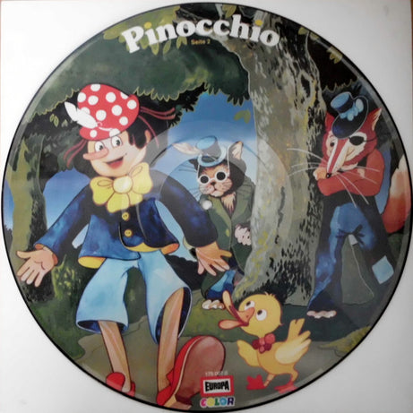 Heikedine Körting : Pinocchios Erste Streiche / Pinocchio Und Die Räuber (LP, Comp, Pic, RP, Yel)