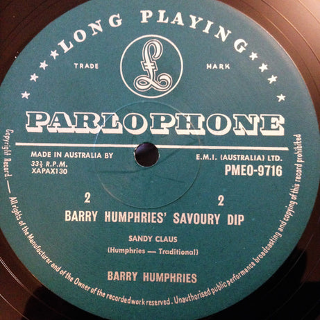 Barry Humphries : Savoury Dip (LP, Album, Mono)