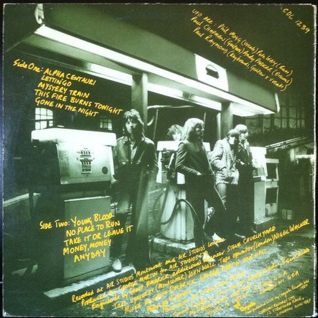 UFO (5) : No Place To Run (LP, Album, Yel)