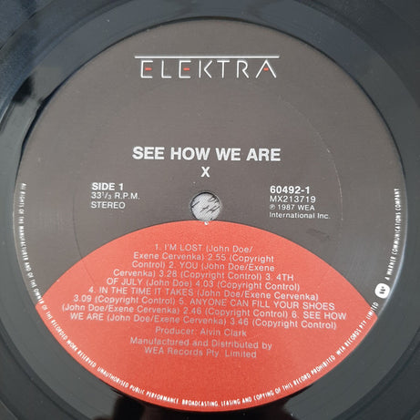 X (5) : See How We Are (LP, Album)