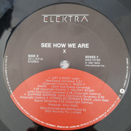 X (5) : See How We Are (LP, Album)