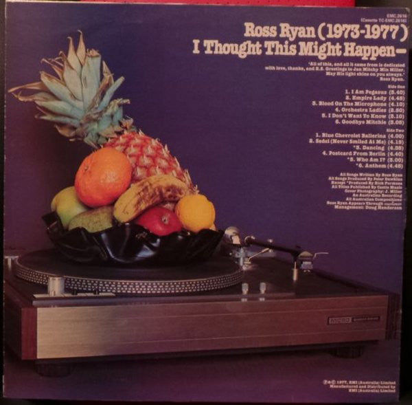Ross Ryan : I Thought This Might Happen: 1973 – 77 (LP, Comp)