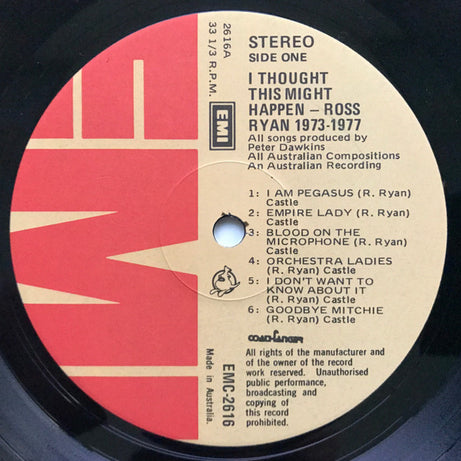 Ross Ryan : I Thought This Might Happen: 1973 – 77 (LP, Comp)