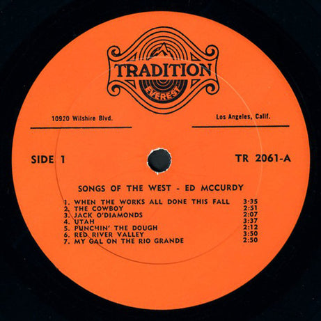 Ed McCurdy : Song Of The West (LP, Album)