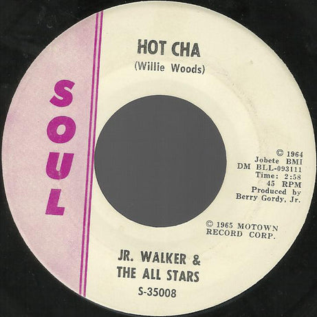 Junior Walker & The All Stars : Shotgun / Hot Cha (7", Single)