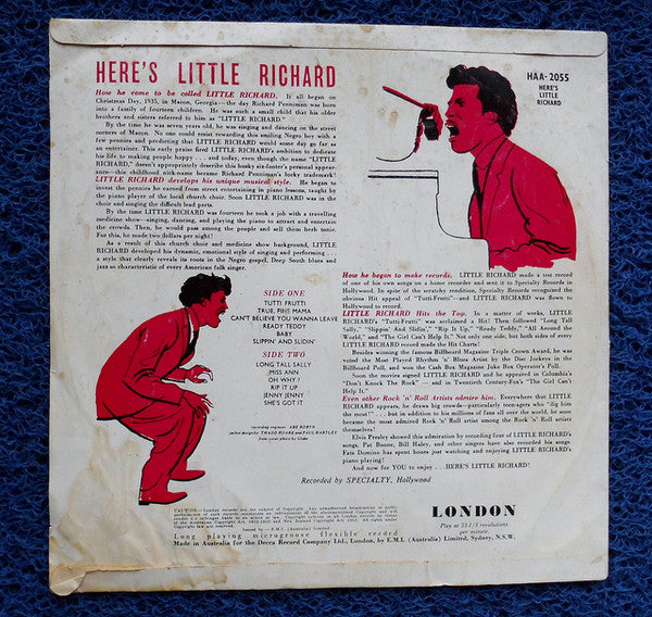Little Richard : Here's Little Richard (LP, Album)